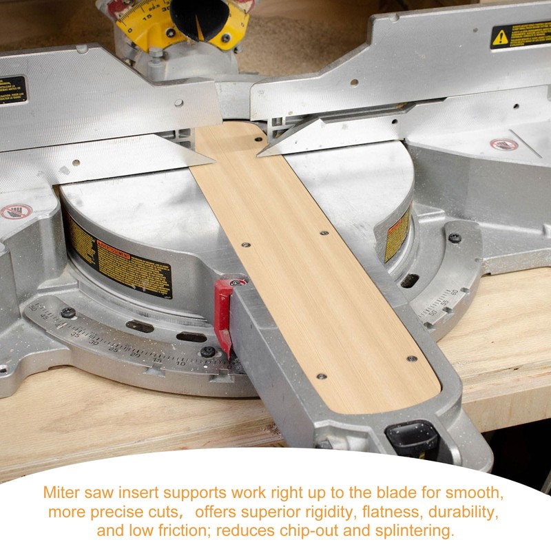 DW-4Y Zero Clearance Inserts for Dewalt Sliding Miter Saw/Sliding Compound