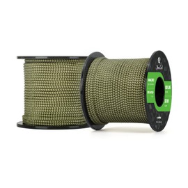 Abma Cord Paracord 100 lbs 2mm 100% Nylon 30M - Army Green & Holy Guacamole