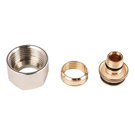 Wiroflex Screw-On OUTER THREAD FOR PIPE WITH ADAPTOR FITTING FOR Multilayer Composite Pipe, 1, 1 x 20 mm, chrome, 26024 4
