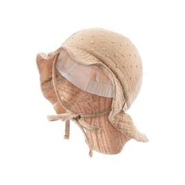 Sterntaler Sun Hat Dots – Girls' Summer Hat Made of Muslin – UV Protection 30 Sun Hat – with Neck Protection – Tie – Batiste Lining – Baby and Children's Headpiece, beige