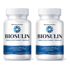 Biosulin Frascos 120 Cápsulas Vitaminas Calcio Magnesio