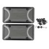 License Plate Frame Cover Set Standard Fit Smoky UV Resistant