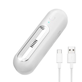 QOTSTEOS Kühlschrank-Deodorierer, Ozon-Generator, negative Ionen, Lufterfrischung, Kühlschrank-Deodorierer, Heim, 2 Gänge, Mini-USB (Silber)