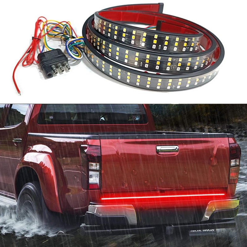 Tianle 60 Inch Truck Tailgate Light Bar, Triple Row LED