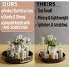 Round Decorative Tray - 12 Inch Round Black Tray with