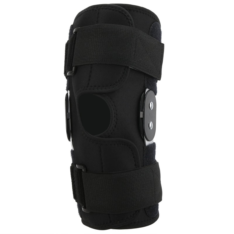 Hinged Knee Brace Support Adjustable Knee Joint Pads with Strap