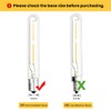 Bonlux LED T6.5 Exit Sign Clear Light Bulbs, 2W E17
