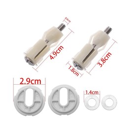 HomeSoGood 4Pcs Toilet Seat Bolts Hinges Screws Toilet Hole Fixing Kits Nut Cover Repair Tools Universal Replacement