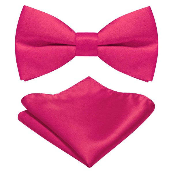 JEMYGINS Men's Mat Bow Tie Available in Plain Colours Including