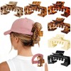 6 Pcs Hat Claw Clip for Women, Hat-Friendly Claw Clips