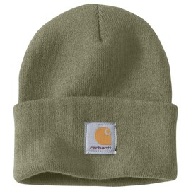 Carhartt Knit Cuffed Beanie Hat, Dusty Olive, One Size