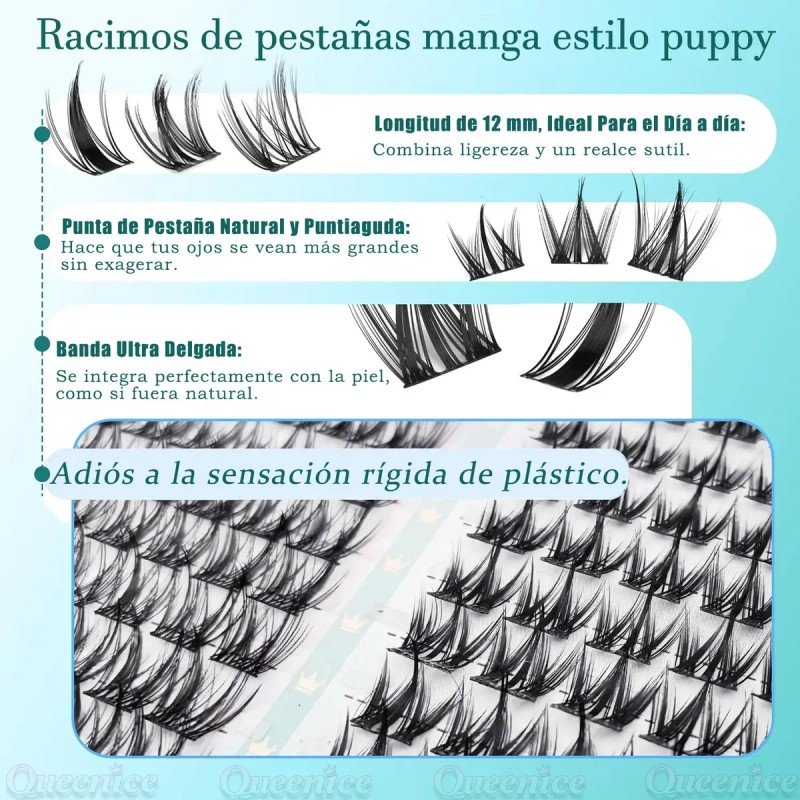 Kit De Extensiones De Pestañas Fairy Invisible Roots De 0,03