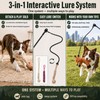 DEPURE Flirt Pole for Dogs,Heavy Duty Interactive Chase & Rope