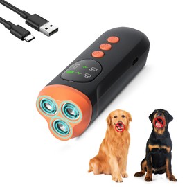 Dog Bark Deterrent Devices to Stop Barking, 2025 Upgraded Anti Barking Device for Dogs, 3 Modes & LED Light Ultrasonic Dog Bark Deterrent, Rechargeable & Functional Display Panel Anti Bark Tool