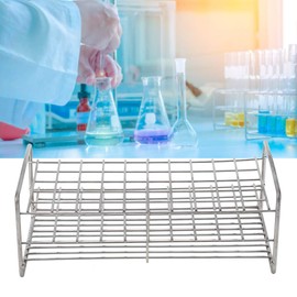 Test Tube Support,18.5mm 50 Holes Stainless Steel Test Tube Bottle Holder Metal Test Tube Rack Test Tube Bracket for Laboratory Test Tubes