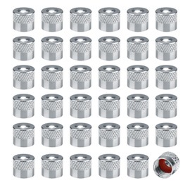 SPRHR Car Valve Cap, Pack of 36 Tyre Valve Caps, with Rubber Ring Seal Valve Caps, Bicycle Valve Caps, Suitable for Cars, Bicycles, Trucks, Motorcycles de Car Valve Metal Caps