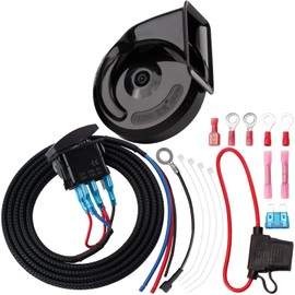 AOLIHAN Universal UTV Horn Kit with LED Rocker Switch and Wire for Golf Cart, ATV, Polaris RZR, Ranger, General, Side by Side, Can-Am, Club Car, Teryx 4, PRO XP