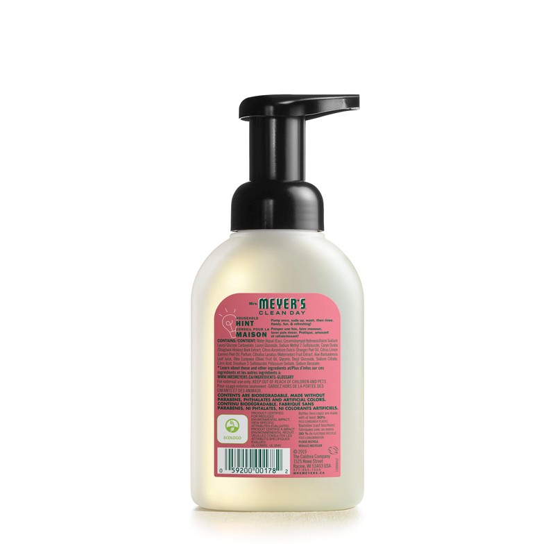 Mrs. Meyer's Foaming Hand Soap, Biodegradable Hand Wash Made with
