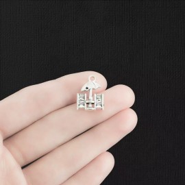 Unbranded 5 Beach Chairs Charms Antique Silver Tone Fun in the Sun - SC053