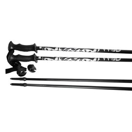 WSD Ski Poles Downhill/Alpine Aluminum Black/Silver Ski Poles Pick Size Pair with Baskets 2018 Model