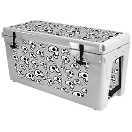 MightySkins (Cooler Not Included) Skin Compatible with RTIC 65 Cooler (2017 Model) - Laughing Skulls | Protective, Durable, and Unique Vinyl Decal wrap Cover | Easy to Apply | Made in The USA