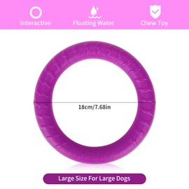 Dog Fitness Ring Toy Durable Chew Toys for Training Fly Ring Toy Agility Equipment for Dogs Floating Dog Toys Interactive Training Ring Outdoor Dog Toys for Tug Exercise Small Medium Large Dogs