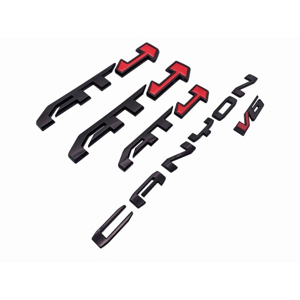 5Pc Canyon AT4 V6 Emblem Emblems Kit 3D Badge Dorr
