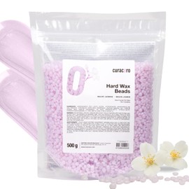 Curacoro Italian Hard Wax Beads 500g, Hair Removal Wax Beans, Mauve Jasmine