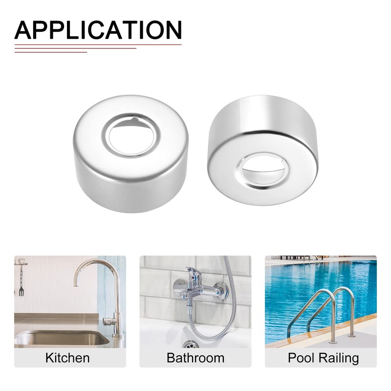 DTGN 67x30mm(DxT) Round Escutcheon Plate - Good for Bathroom Kitchen