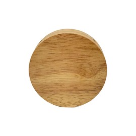 Wooden junction box, retro, surface-mounted, electrical junction box, nostalgic wall box, dimensions: diameter 100 mm - height 28 mm with 4 outputs