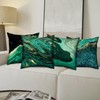 Cushion Cover, Green, 45 x 45 cm, Marble Cushion Covers,