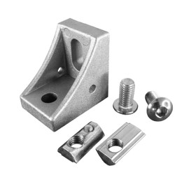 Heavy Duty Mounting Bracket Including Screw Connection Slot 8 for Aluminium Profile Pack of 30
