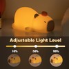 LEDHOLYT Night Light for Kids, Cute Silicone Lying Flat Capybara