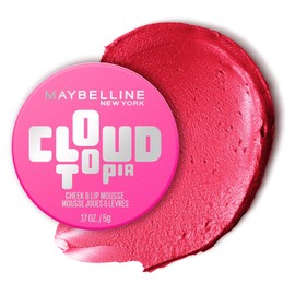 Maybelline Cloudtopia Blush for Cheeks and Lip Mousse, Ultra-Vivid, Pigmented Formula for Up to 14HR of Blush and Lip Makeup Color, Pink Daydream, 1 Count