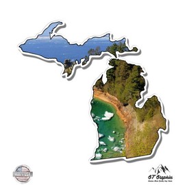 GT Graphics Michigan Pictured Rocks National Lakeshore - Vinyl Sticker Waterproof Decal
