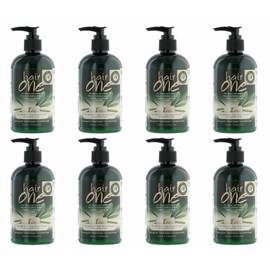 Hair One Hair Cleanser & Conditioner with Argan Oil for Curly Hair, Pack of 8