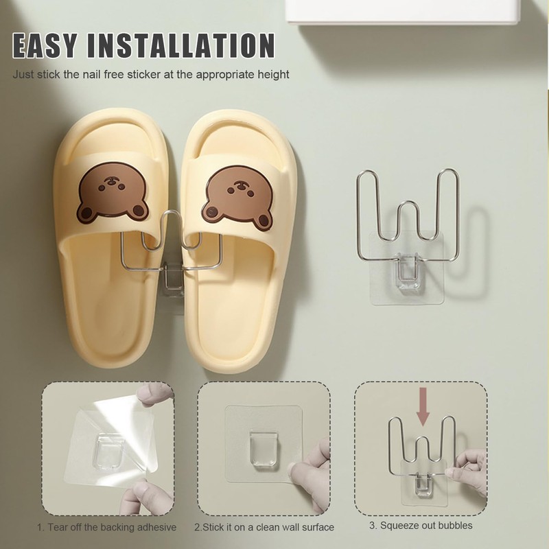 Shoe Holder Wall, Shoe Stacker, Space-Saving, Wall Mounted Shoe Rack