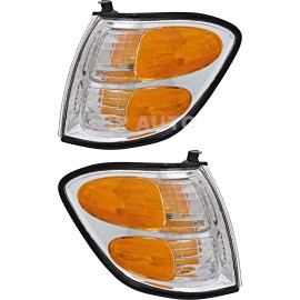 jpautowholesale For 2001-2004 Toyota Sequoia Tundra Corner Light Set Driver and Passenger Side
