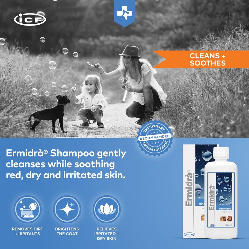 ICF | Ermidra Dog Shampoo For Itchy Skin Relief |