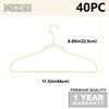MIZGI Ivory Velvet Hangers 40 Pack,Premium Gold Clothes Hangers Non-Slip