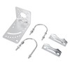 3 in 1 Antennae Mast Pole Mount Bracket, Stainless Steel,