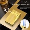 Lighters Soft Flame Lighter Retro Grinding Wheel Traditional Butane Torch