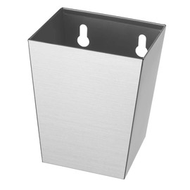 Jumiok Stainless Steel Bottle Cap Catcher Wall Mounted Beer Cap Collector Narrow with Drain Holes (Brushed Silver)