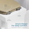 SANILO Wooden Toilet Seat with Soft Close [ROUND] - Decorative,