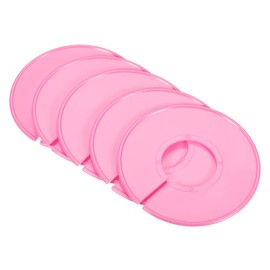 PATIKIL Clothes Dividers 10 Pack Blank Clothing Rack Size Sorting Reusable Wardrobe Round Hanger Separator, Pink