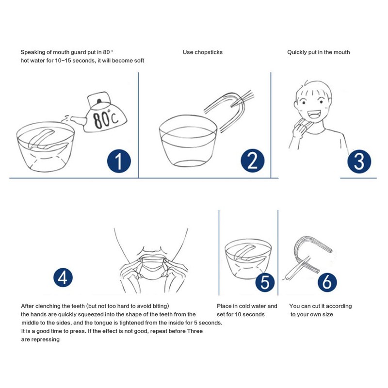 Lulyl Protective measures for athletics mouth rubber shielding for sports,