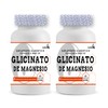 Glicinato de Magnesio 130 capsulas de 600 mg 2 frascos