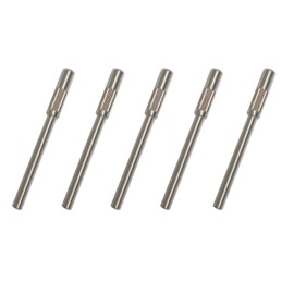 5 Pcs Mandrel Nail Drill Bits, 3.1MM Mini 3/32 Shank, Small Sanding Bands for Electric Drill File Machine, Stainless Steel Manicure Pedicure Tool Kit for Acrylic Nails