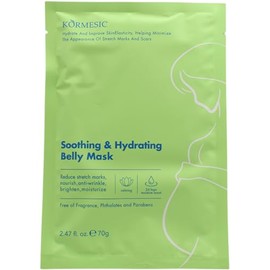 Kit de 4 Mascarillas para pancita hidratante, calmante y antiestrias de tela - Embarazo - Belly Sheet - Kormesic
