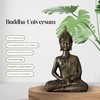 Zen Light Thai Buddha Figurine, Resin, Bronze, 10 x 23
